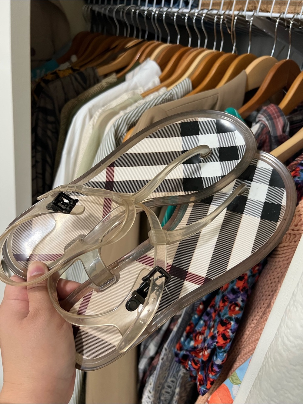 AUTHENTIC Burberry Jelly Sandals Made in Italy